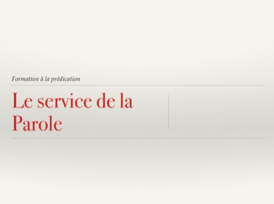 le service de la Parole